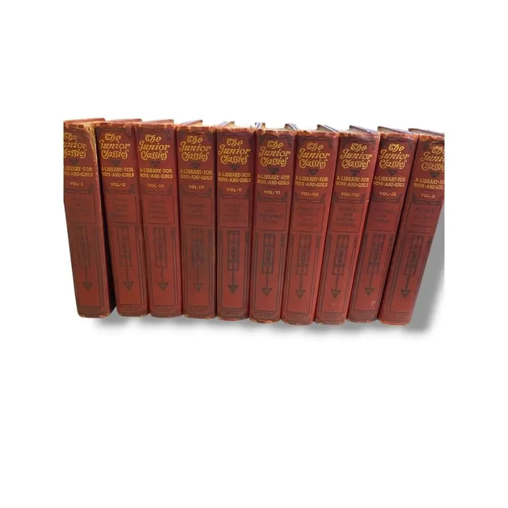 The Junior Classics A Library for Boys and Girls Lot of 10 Volumes 1918 Collier